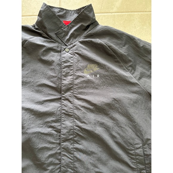 Nike Air Jacket Mens 2XL Black Fleece Woven Outdoor Sporty Vintage‎ Athletic - Picture 5 of 11